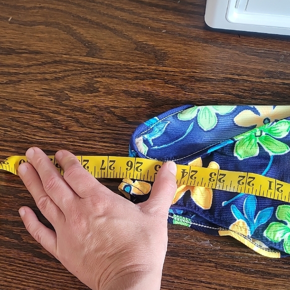 Vintage Cherokee Women High Cut Cheeky One Piece Swimsuit Size 8 S/M Floral 80s - Picture 11 of 14